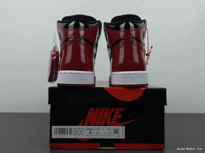 Bred Air 555088-063 High Patent Jordan OG 1 0629
